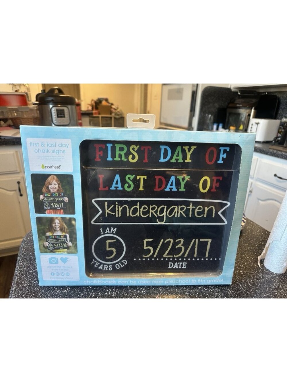 First & Last Day Of School Chalkboard from PreK-8th Grade NIB